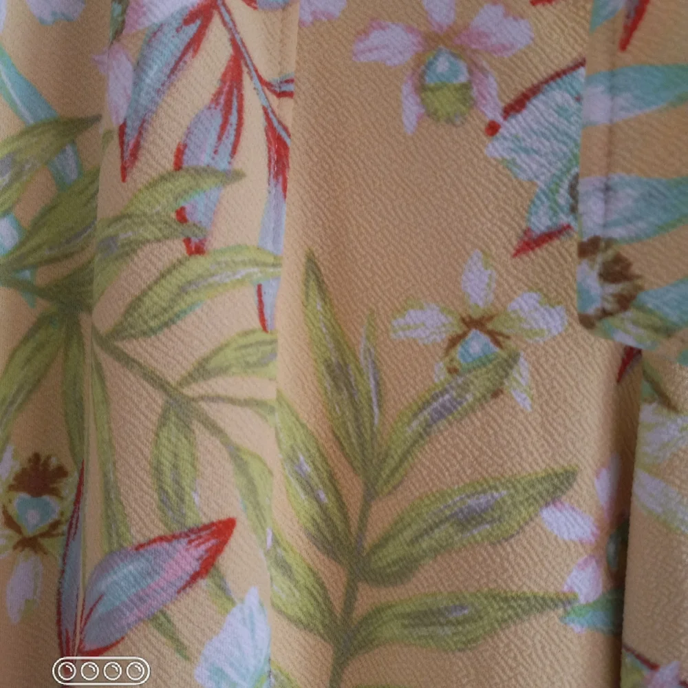 Belted Floral Flow Leg Yellow Pants - Picture 4 of 15